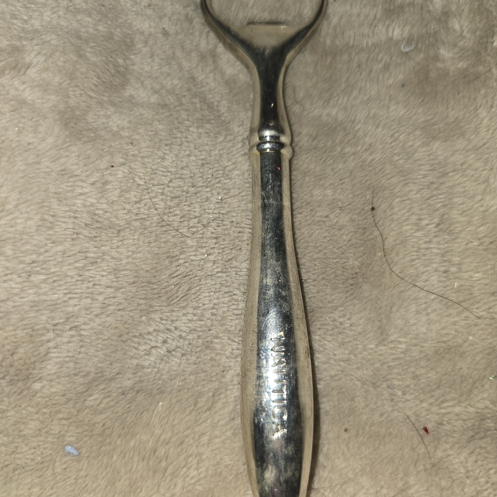Vintage Nautica stainless steel bottle opener barware